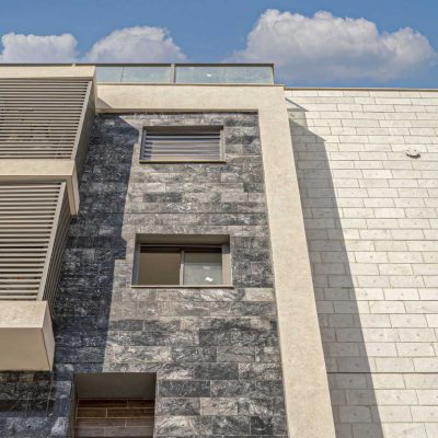 pineta black marble facade cladding honed 4