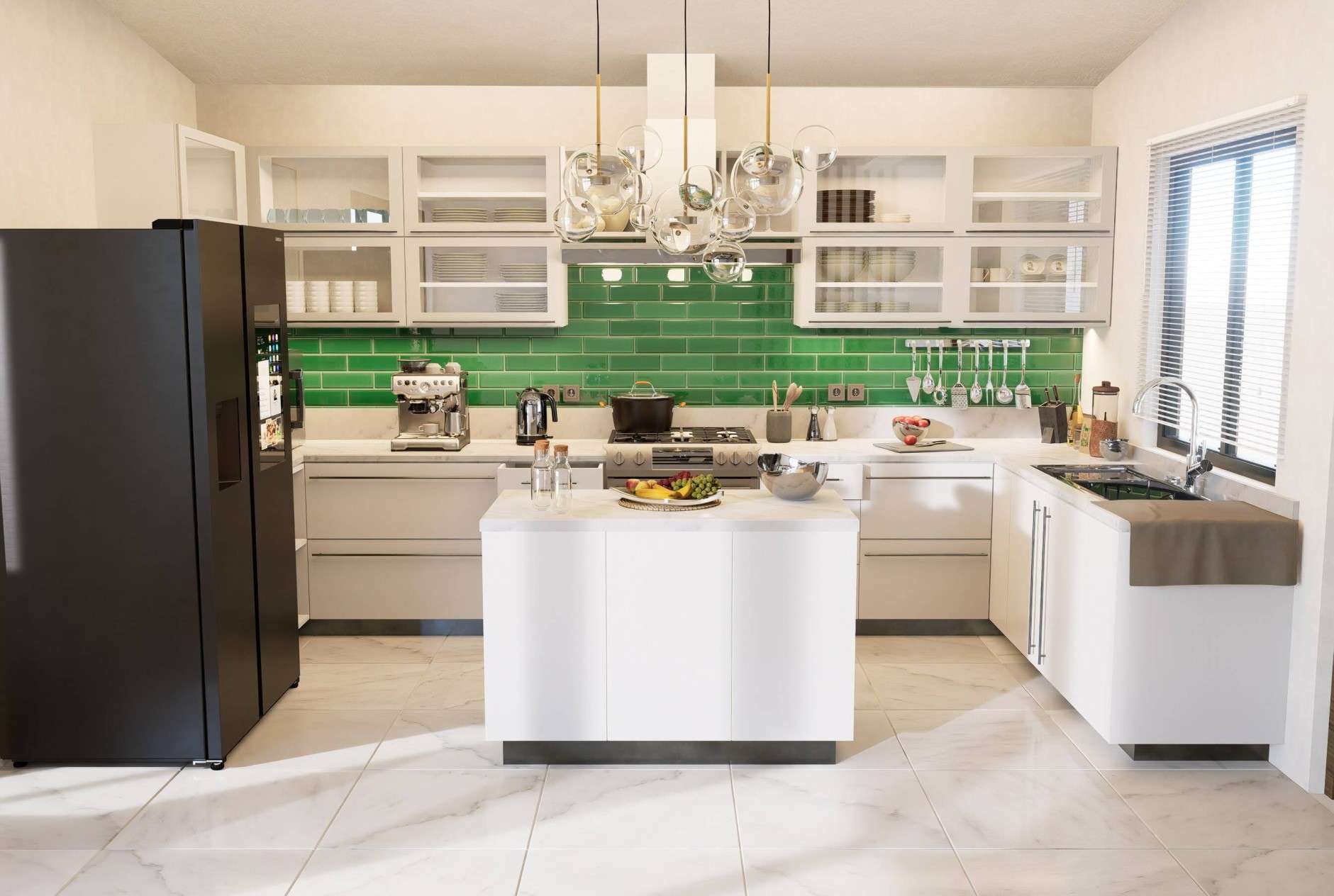 Marble Kitchen Tiles <br><span class="ata_title">Ibiza White Marble </span> 1 6000-Kitchen-Countertops-Snow-White-Marble-polished-honed-3