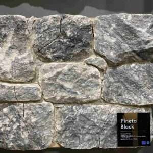 Natural Stone Veneer <br><span class="ata_title">Pineta Black Marble</span> 3 Natural Stone Veneer, Doğal Mermer Kaplama, Pineta Black Marble