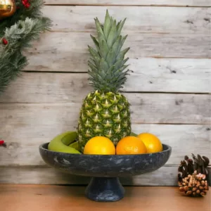 Black Marble Fruit Bowl
