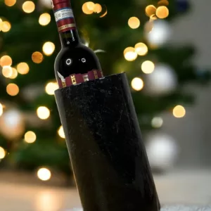 Black Marble Bottle Cooler