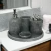Gray Marble Bathroom Set