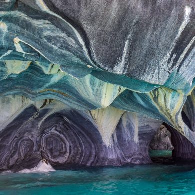 The marble caves in Chile, Patagonia
